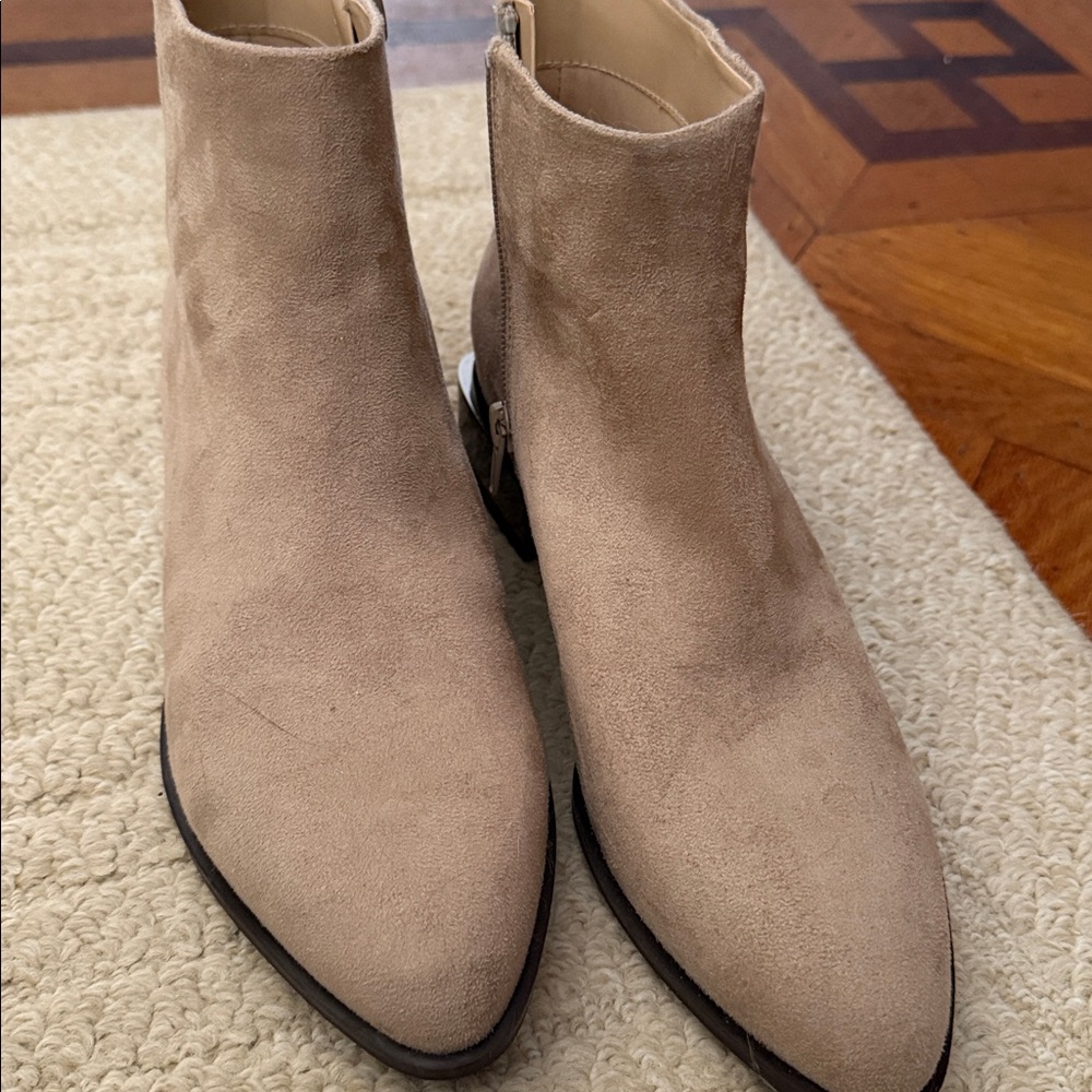 Alfani Suede Tan Ankle Booties - Picture 2 of 7